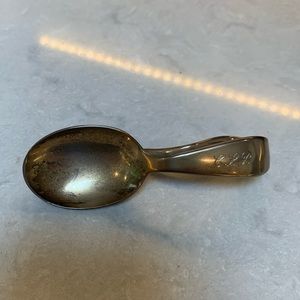 Monogrammed CLB Tiffany and Co. silver spoon
